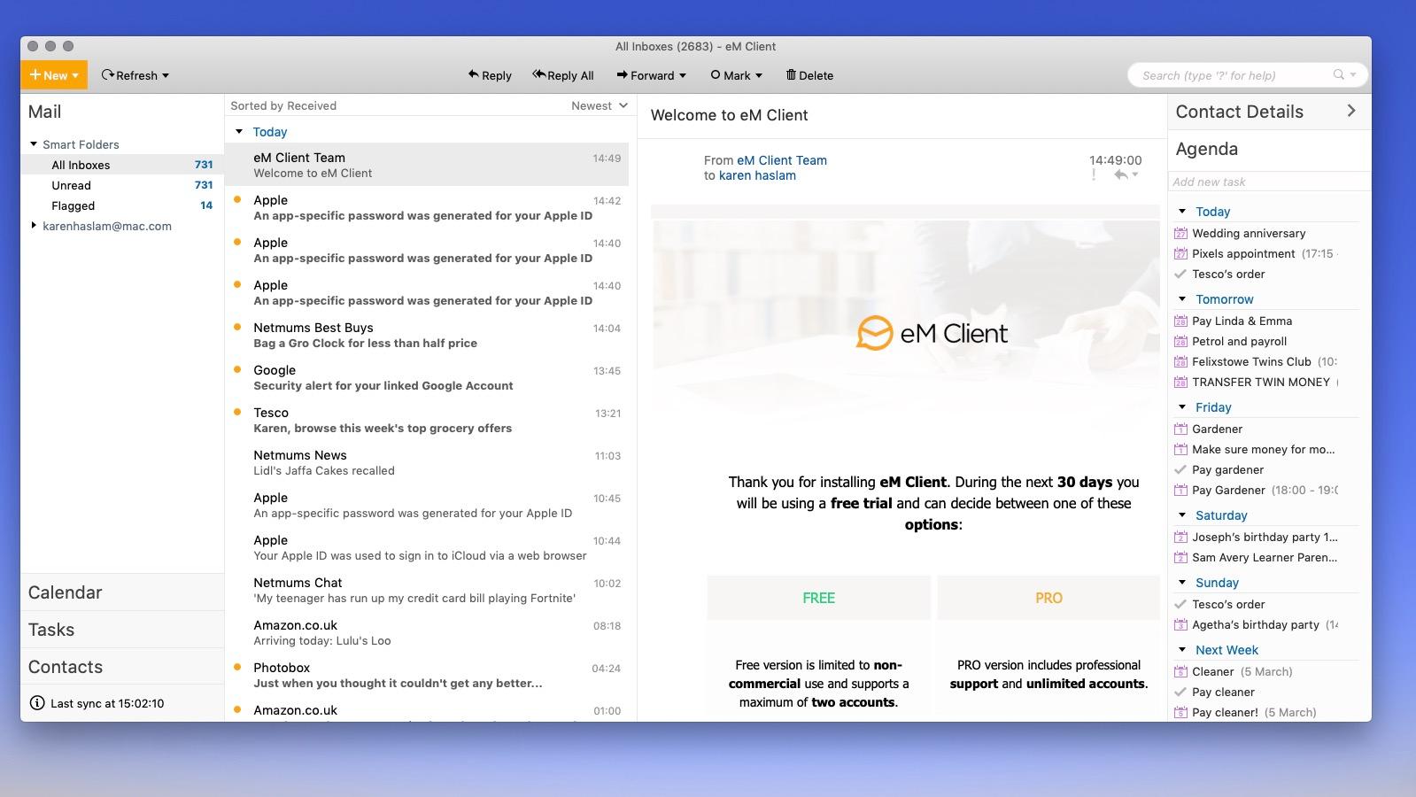 wave email client for mac osx
